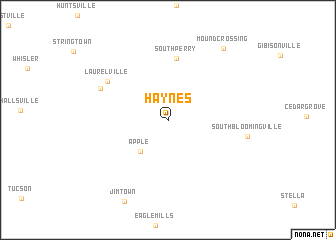 map of Haynes