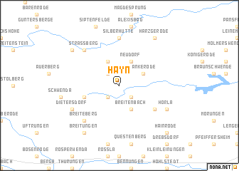 map of Hayn