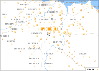 map of Hayongul-li