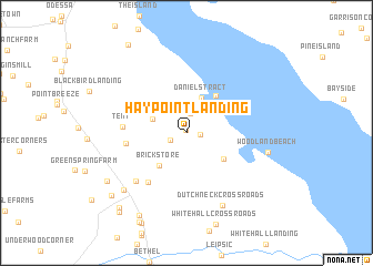 map of Hay Point Landing