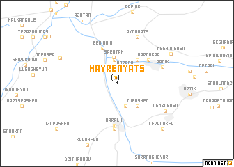 map of Hayrenyatsʼ