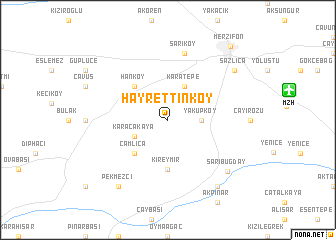 map of Hayrettinköy