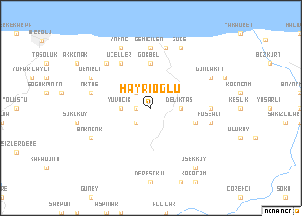 map of Hayrioğlu