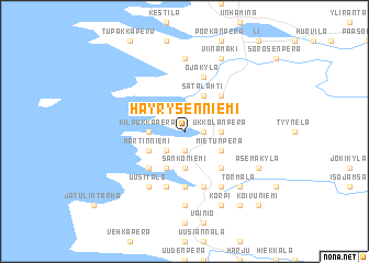 map of Häyrysenniemi