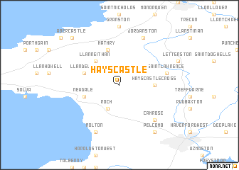 map of Hayscastle