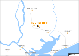 map of Hays Place