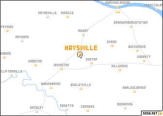 map of Haysville