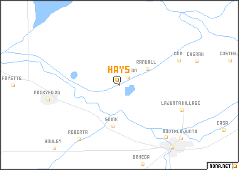 map of Hays