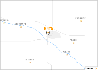 map of Hays