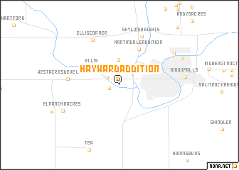 map of Hayward Addition