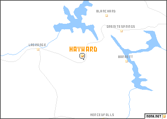 map of Hayward