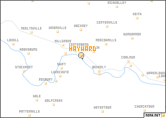 map of Hayward