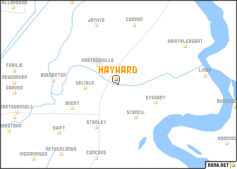 map of Hayward