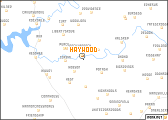 map of Haywood