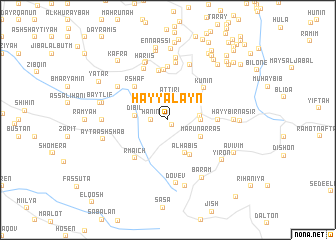 map of Ḩayy al ‘Ayn