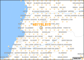 map of Ḩayy al ‘Ayn