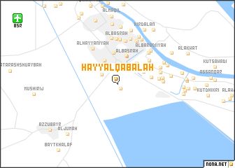 map of Ḩayy al Qabalah