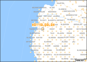 map of Ḩayy al Qal‘ah