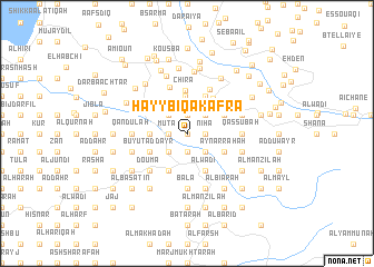 map of Ḩayy Biqā‘ Kafrā