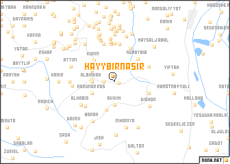 map of Ḩayy Biʼr Nāşir