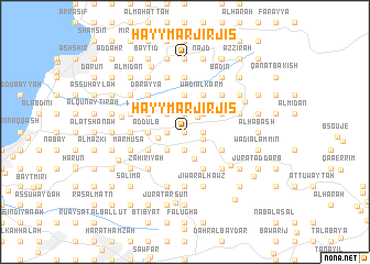 map of Ḩayy Mār Jirjis
