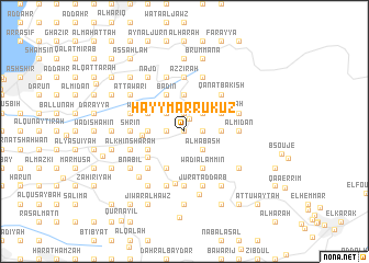 map of Ḩayy Mār Rūkuz