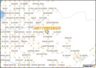 map of Ḩayy Mār Sāsīn