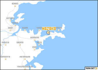 map of Hazako