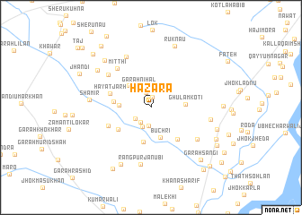 map of Hazāra