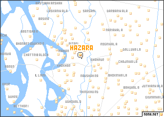 map of Hazāra