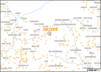 map of Hazāra