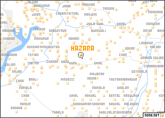 map of Hazāra