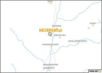 map of Hazārganji