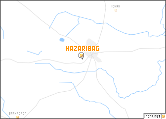 map of Hazārībāg