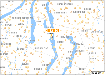 map of Hazāri