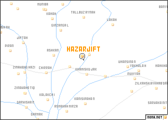 map of Hazārjift