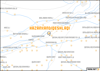 map of Hāzar Kandī Qeshlāqī