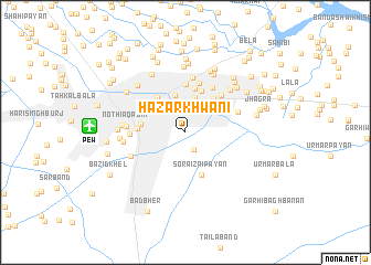 map of Hazār Khwāni