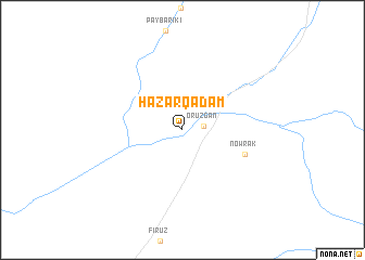 map of Hazār Qadam