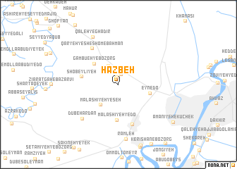 map of Ḩazbeh