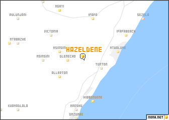 map of Hazeldene