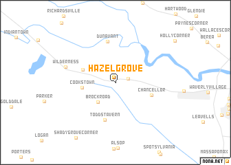 map of Hazel Grove