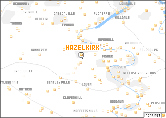 map of Hazel Kirk