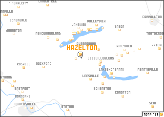 map of Hazelton