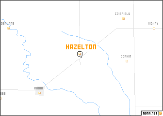 map of Hazelton