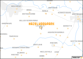 map of Hazelwood Park