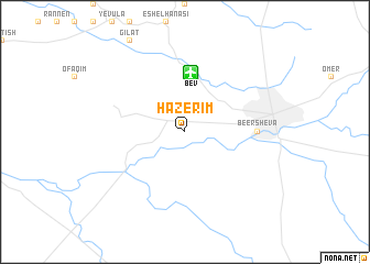 map of H̱aẕerim