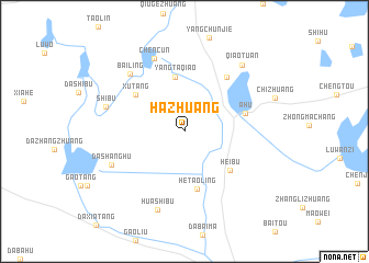 map of Hazhuang