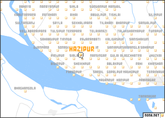 map of Hāzipur