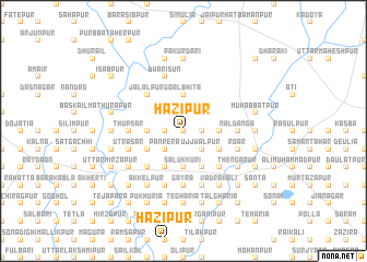 map of Hāzipur